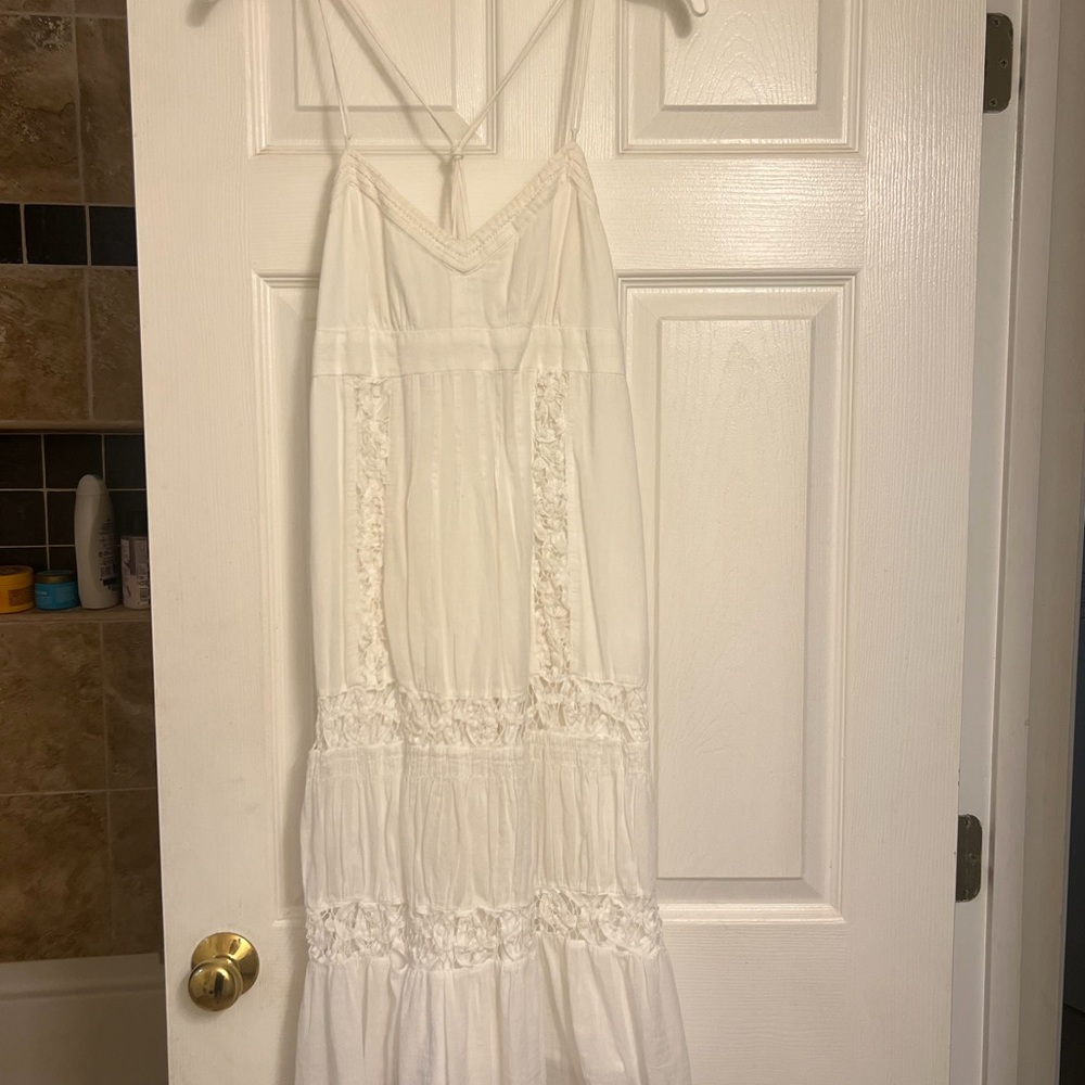 American Eagle Outfitters Strapless White Dress
